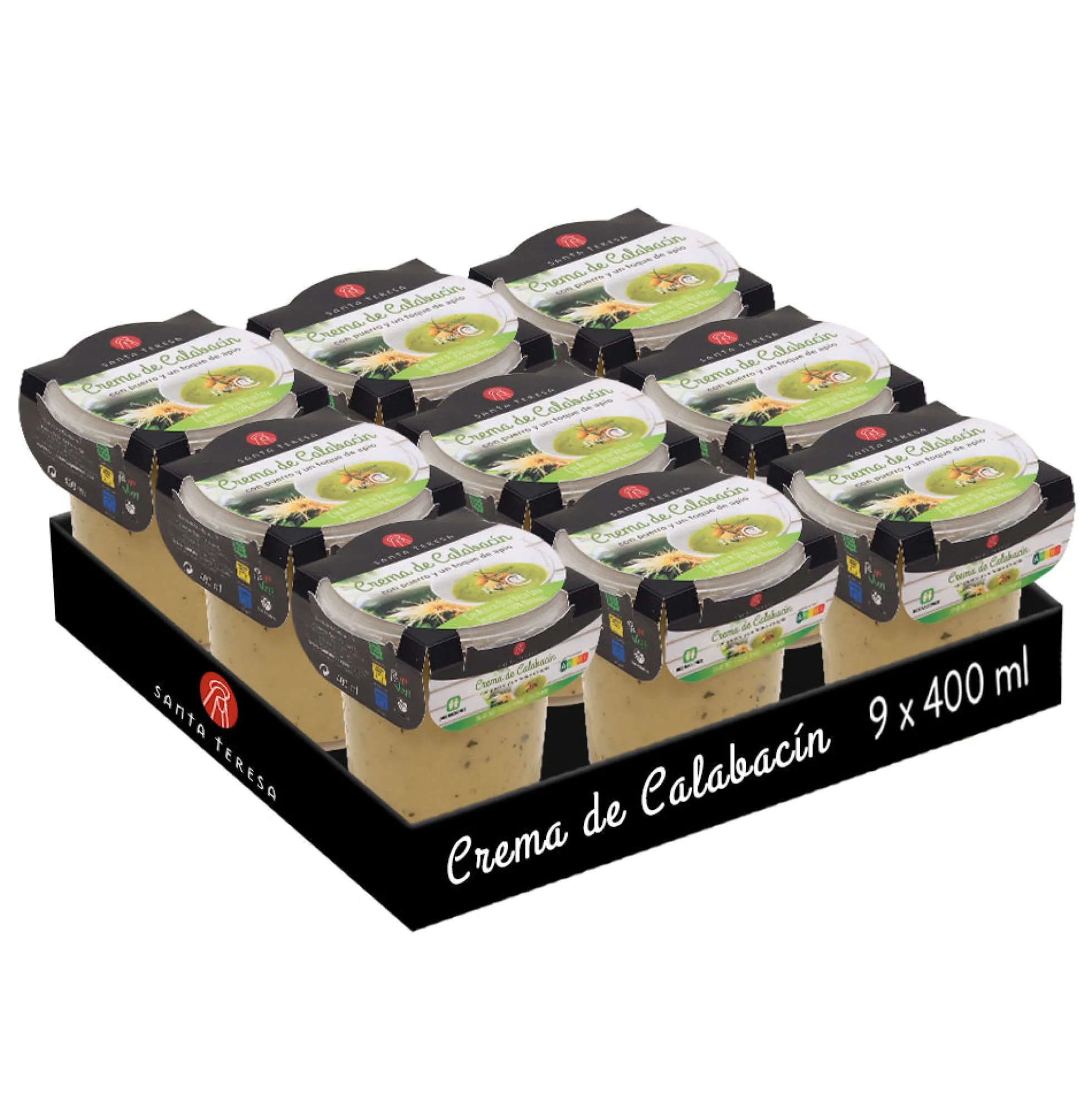 Pack De 9 Cremas De Calabacín 3.600ml