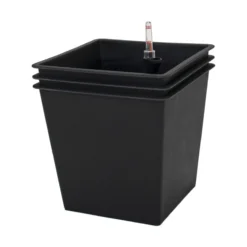 Pack De 3 Macetas Con Autorriego De Polipropileno 36 L 34x34x31 Cm Hortalia