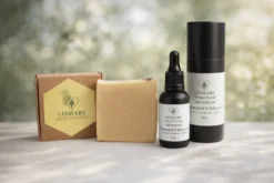 Pack facial antioxidante – Sérum Resveratrol y Bakuchiol + jabón sólido de uva – Cosmética natural – Lismare