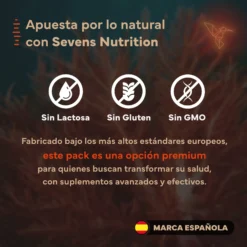 Pack Glow Para Regalo: Astaxantina, Biotina Y Colágeno Marino Puro. Sevens Nutrition. Antioxidante, Pelo, Uñas Y Piel