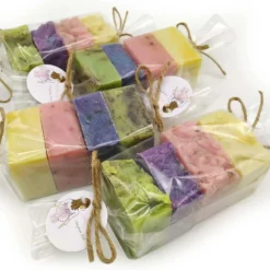 Pack 4 Jabones Naturales - Jabón Artesano De Aceite De Oliva Para Todo Tipo De Piel - Regalo Original Días Especiales