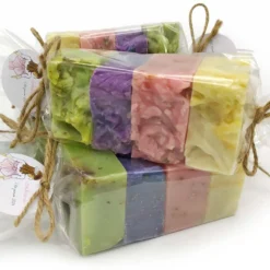 Pack 4 Jabones Naturales - Jabón Artesano De Aceite De Oliva Para Todo Tipo De Piel - Regalo Original Días Especiales
