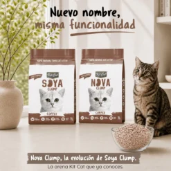 Pack 6 Kit Cat Arena Eco Nova Clump - Coffee 7 L Arena para gatos - Aroma Discreto Café