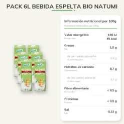 Pack 6L Bebida Espelta BIO Natumi