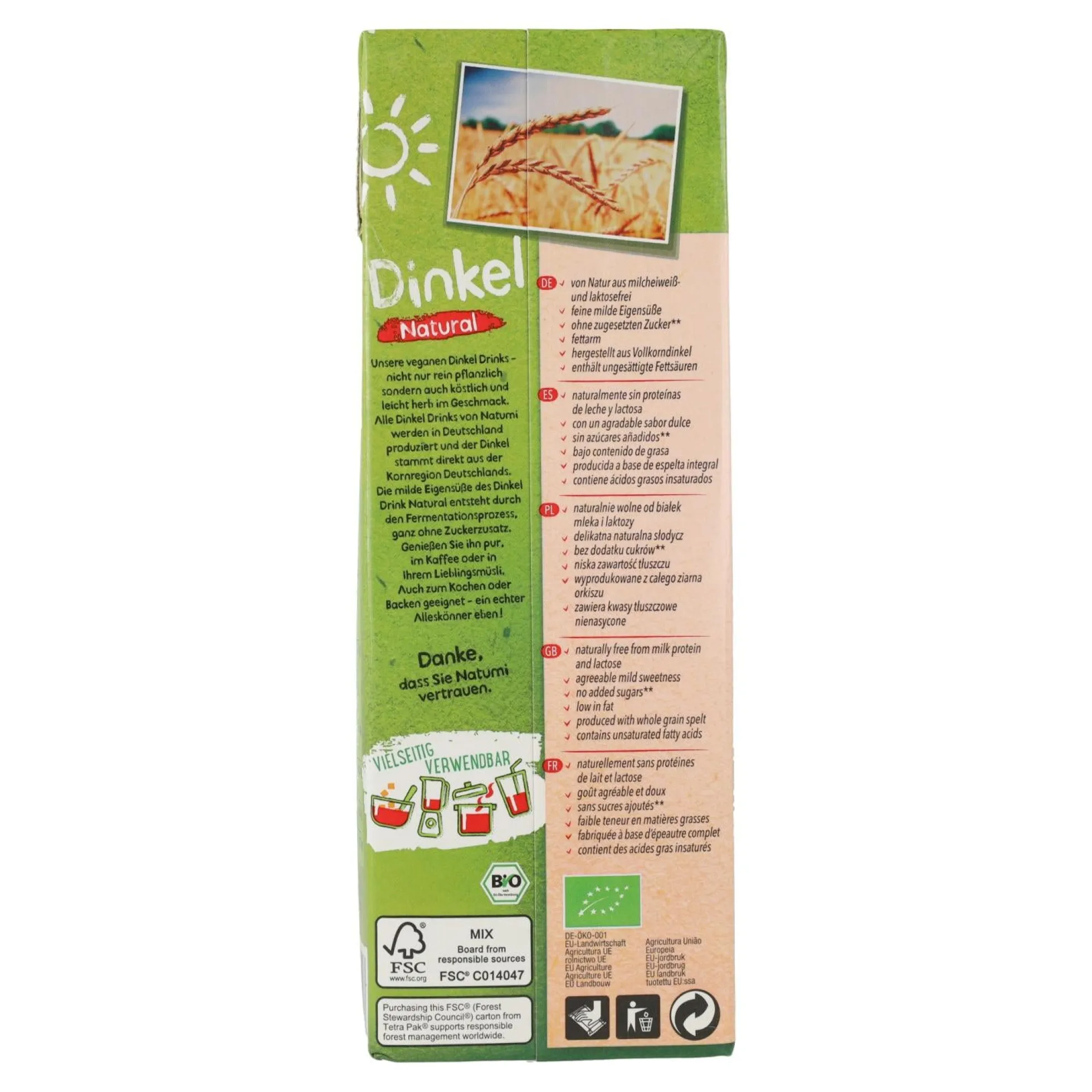 Pack 6L Bebida Espelta BIO Natumi