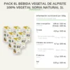 Pack 6L bebida vegetal de alpiste 100% vegetal Soria Natural 1L