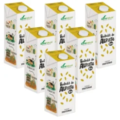 Pack 6L bebida vegetal de alpiste 100% vegetal Soria Natural 1L