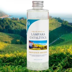 Pack Lámpara Catalítica Azul Grisáceo Mate + Fragancia Provence Breeze 200ml + Limpiador Neutro 200ml + Mecha Repuesto