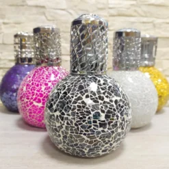 Pack Lámpara Catalítica Mosaico Negro + Fragancia Provence Breeze 200ml + Limpiador Neutro 200ml + Mecha De Repuesto