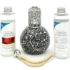 Pack Lámpara Catalítica Mosaico Negro + Fragancia Wild Strawberry 200ml + Limpiador Neutro 200ml + Mecha De Repuesto