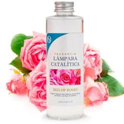 Pack Lámpara Catalítica Mosaico Azul Océano + Fragancia Bed Of Roses 200ml + Limpiador Neutro 200ml + Mecha De Repuesto