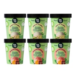 Pack Mix Helado Artesano Eco Sin Gluten Ni Azúcar Refinado Limón&Jengibre Granada&Naranja Runakay 6x460ml/400g