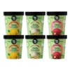 Pack Mix Helado Artesano Eco Sin Gluten Ni Azúcar Refinado Mango&maracuyá Limón&jengibre Frutos Rojos Runakay 6x460ml