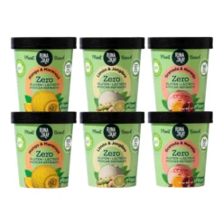 Pack Mix Helado Artesano Eco Sin Gluten Ni Azúcar Refinado Mango&maracuyá Limón&Jengibre Granada&Naranja Runakay 6x460ml