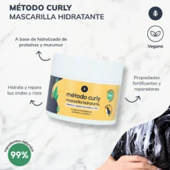 Pack Método Curly: champú, mascarilla y leave in Planeta Huerto