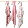Pack 3 Muselinas Bambú Organico 70x70 Cm Rose