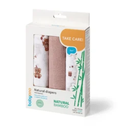Pack 3 Muselinas Bambú Organico 70x70 Cm Canela