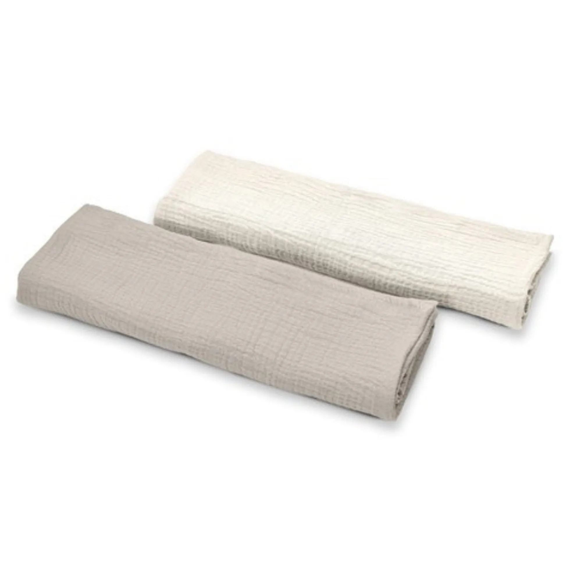 Pack 2 Muselinas De Algodón 70x70 Para Bebé Beige