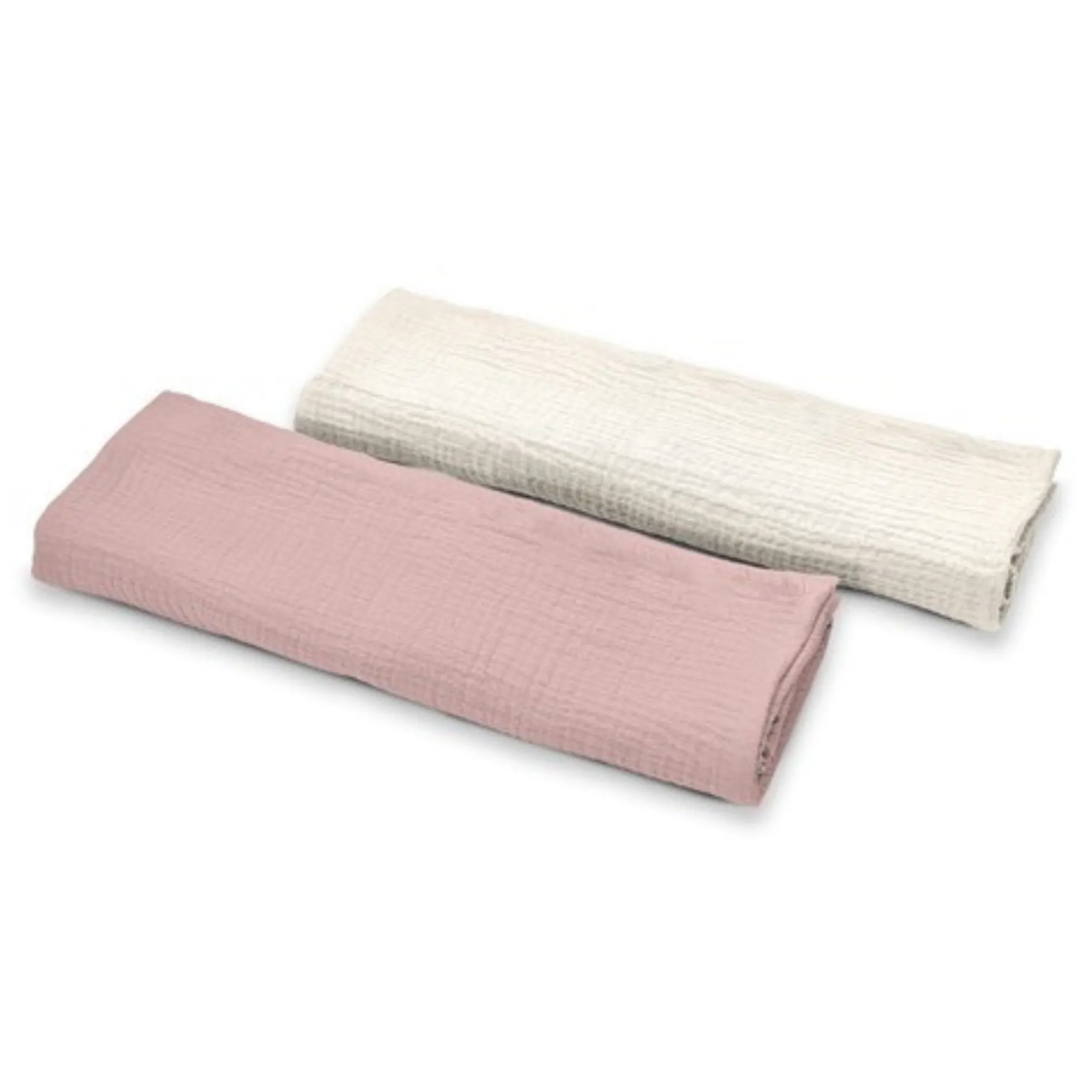 Pack 2 Muselinas De Algodón 70x70 Para Bebé Rosa