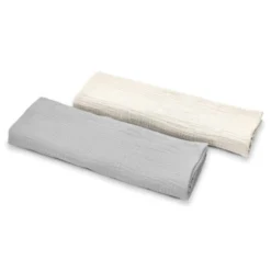 Pack 2 Muselinas De Algodón 70x70 Para Bebé Gris