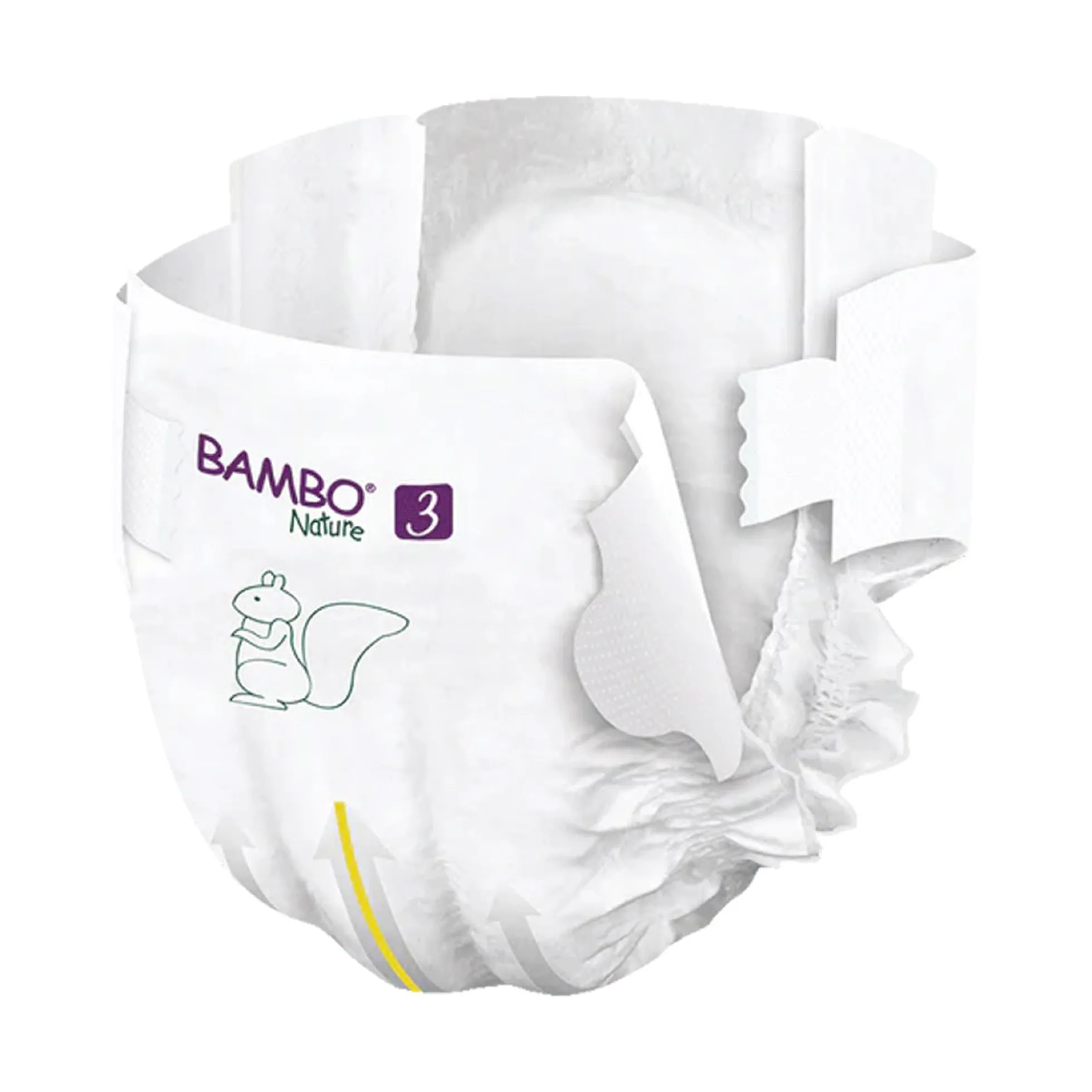 Pack Pañales Bambo Nature talla 3, (4-8 kg), 3 x 28 unidades