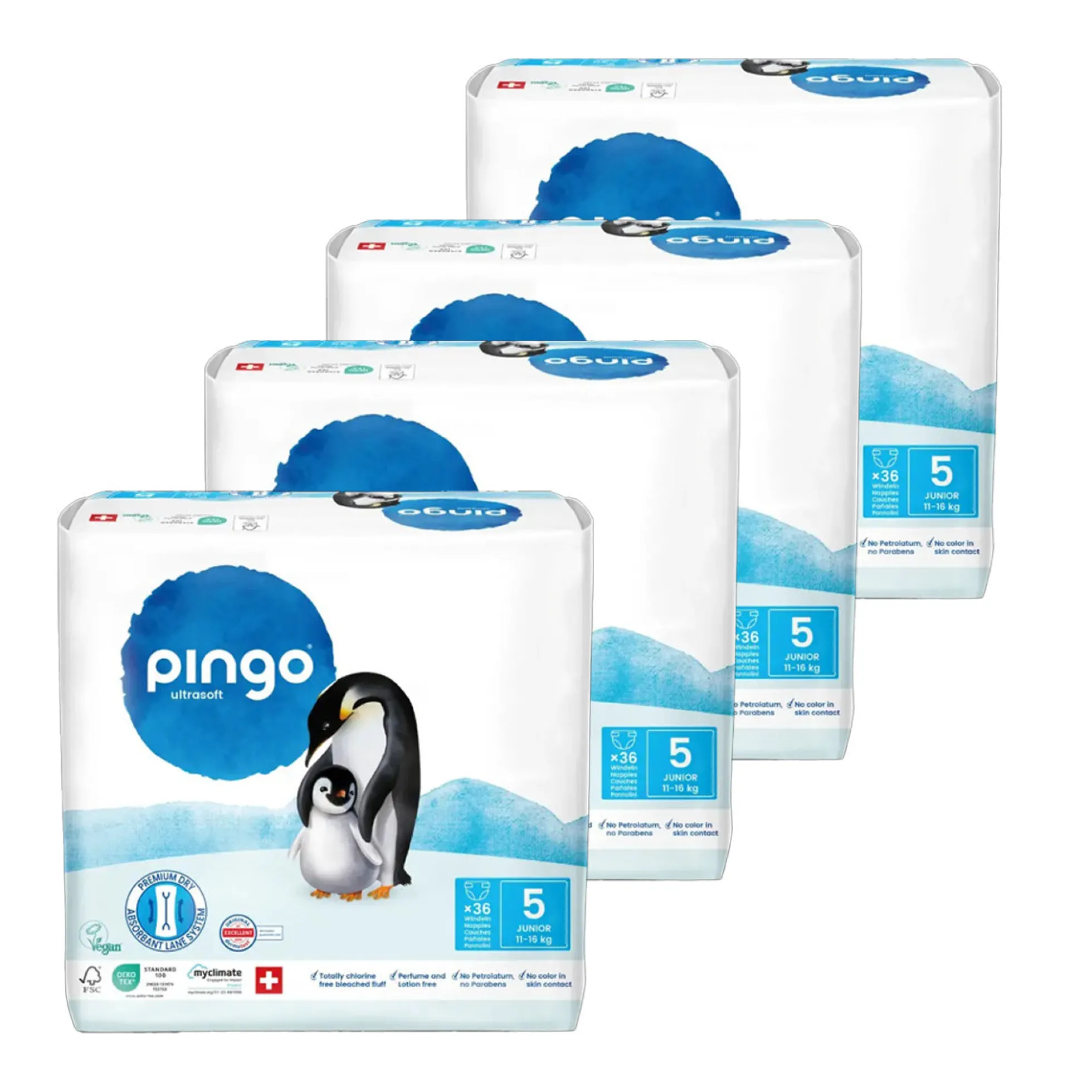 Pack Pañales T5 (11-16 kg) Pingo 144 Uds