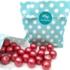 Pack 40 Perlas De Baño Aromatizada En Forma De Bola - Con Aceite De Soja - Hidratante Y Aromática - Aroma Fresas