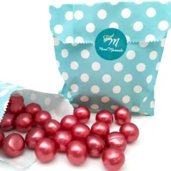 Pack 40 Perlas De Baño Aromatizada En Forma De Bola - Con Aceite De Soja - Hidratante Y Aromática - Aroma Fresas