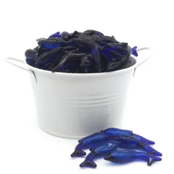 Pack 40 Perlas De Baño Aromatizada En Forma De Delfín - Con Aceite De Soja - Hidratante Y Aromática - Aroma Marino