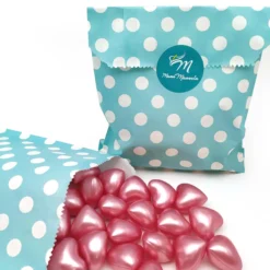 Pack 40 Perlas De Baño Aromatizada En Forma De Corazón - Con Aceite De Soja - Hidratante Y Aromática - Aroma Rosas