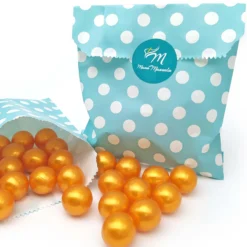 Pack 40 Perlas De Baño Aromatizada En Forma De Bola - Con Aceite De Soja - Hidratante Y Aromática - Aroma Monoi