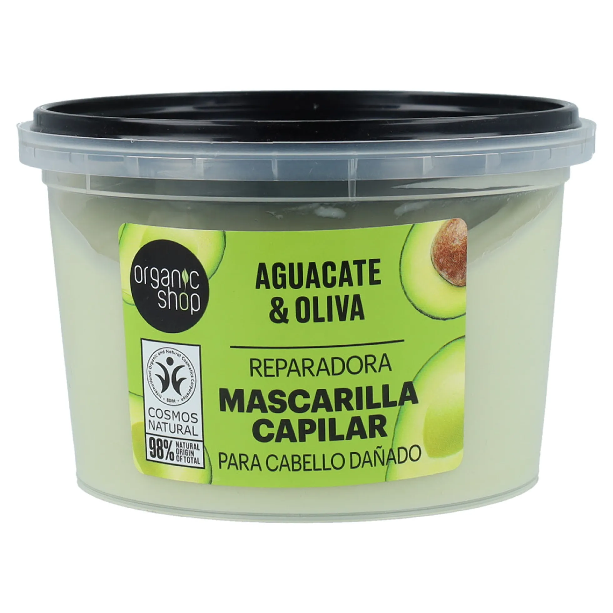 Pack PROMO 2x Mascarilla Capilar Reparadora Express Aguacate y Oliva Organic Shop 250 ml