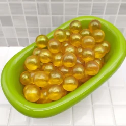 Pack Regalo 12 Perlas Baño En Forma De Bola - Con Aceite De Soja - Hidrata, Suaviza Y Perfuma La Piel - Aroma Madreselva
