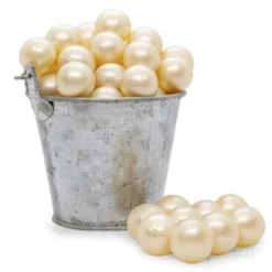 Pack Regalo 12 Perlas De Baño En Forma De Bola - Con Aceite De Soja - Hidrata, Suaviza Y Perfuma La Piel - Aroma Coco