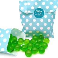 Pack Regalo 12 Perlas De Baño En Forma De Bola - Con Aceite De Soja - Hidrata, Suaviza Y Perfuma La Piel - Aroma Manzana