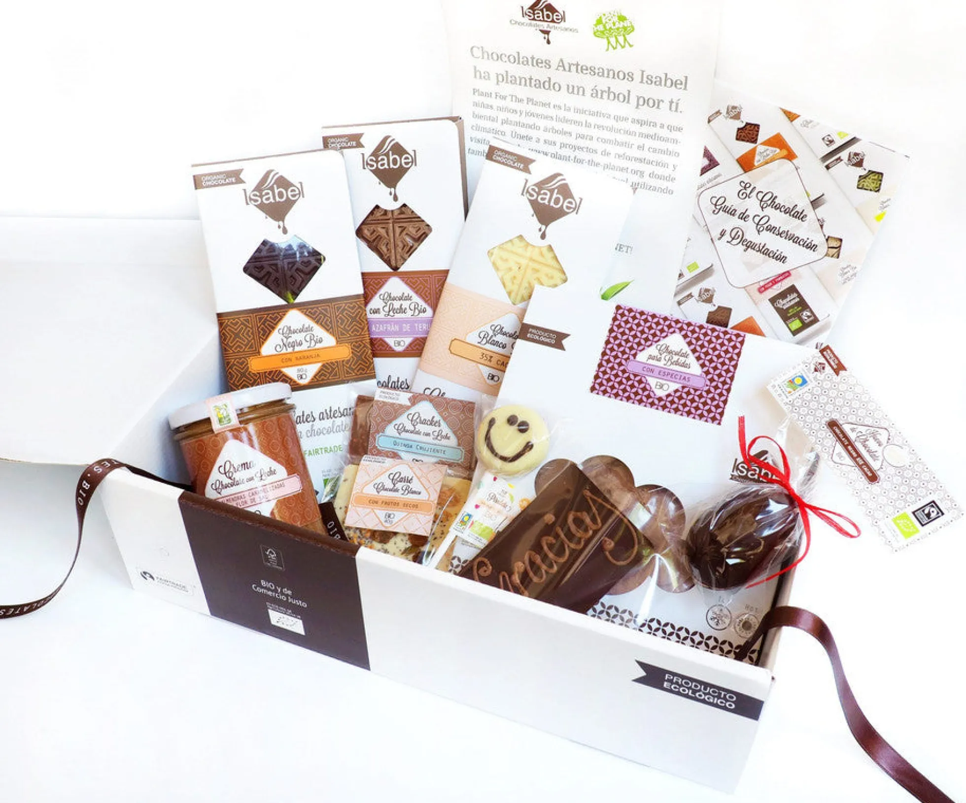Pack Regalo 3 Tabletas de chocolate BIO, crema y huevo de chocolate y Carré de Chocolate, Frutos Secos y Semillas