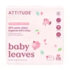 Pack 3 toallitas Baby Leaves 99% agua sin perfume Attitude