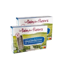 Pack 2 uds Tostadas Crujientes Crakers de Trigo Sarraceno sin sal sin gluten BIO Le Pain de Fleurs 300 g