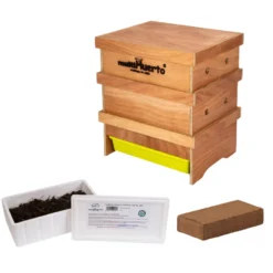 Pack Vermicompostador Lombrihogar2 + 300 Lombrices + Fibra De Coco