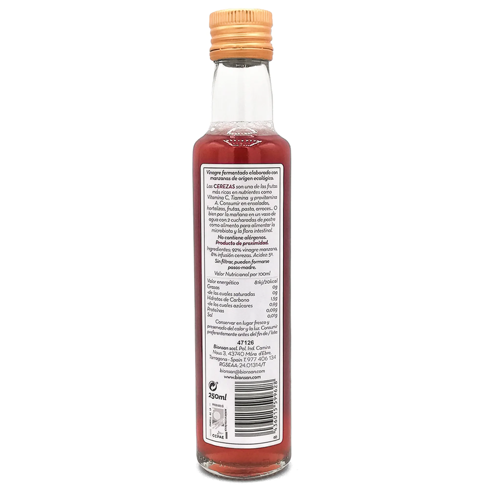 Pack 3 Vinagres De Manzana Sabores Eco Bionsan 250ml
