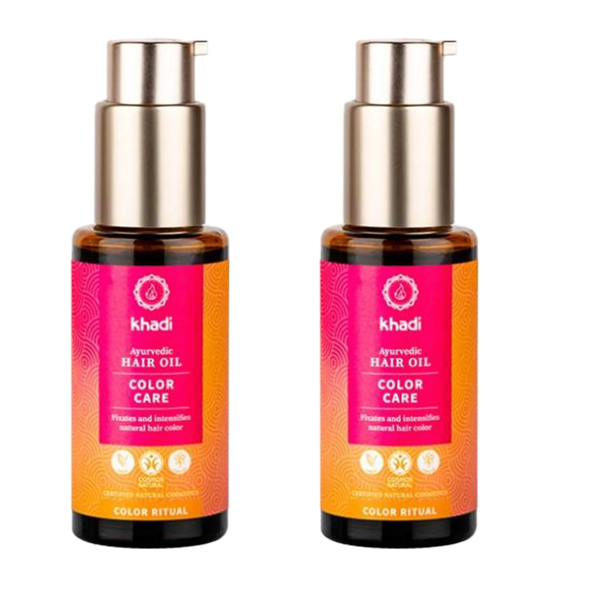 Pack 2x Aceite capilar cuidado color, Khadi, 50 ml
