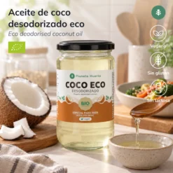 Pack 3xAceite de coco desodorizado ECO Planeta Huerto 500 ml