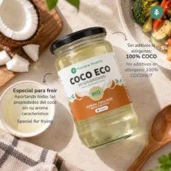 Pack 2x Aceite de coco desodorizado ECO Planeta Huerto 500 ml