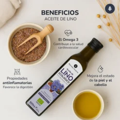 Pack 2x Aceite de Lino prensado en frío ECO Planeta Huerto 500 ml