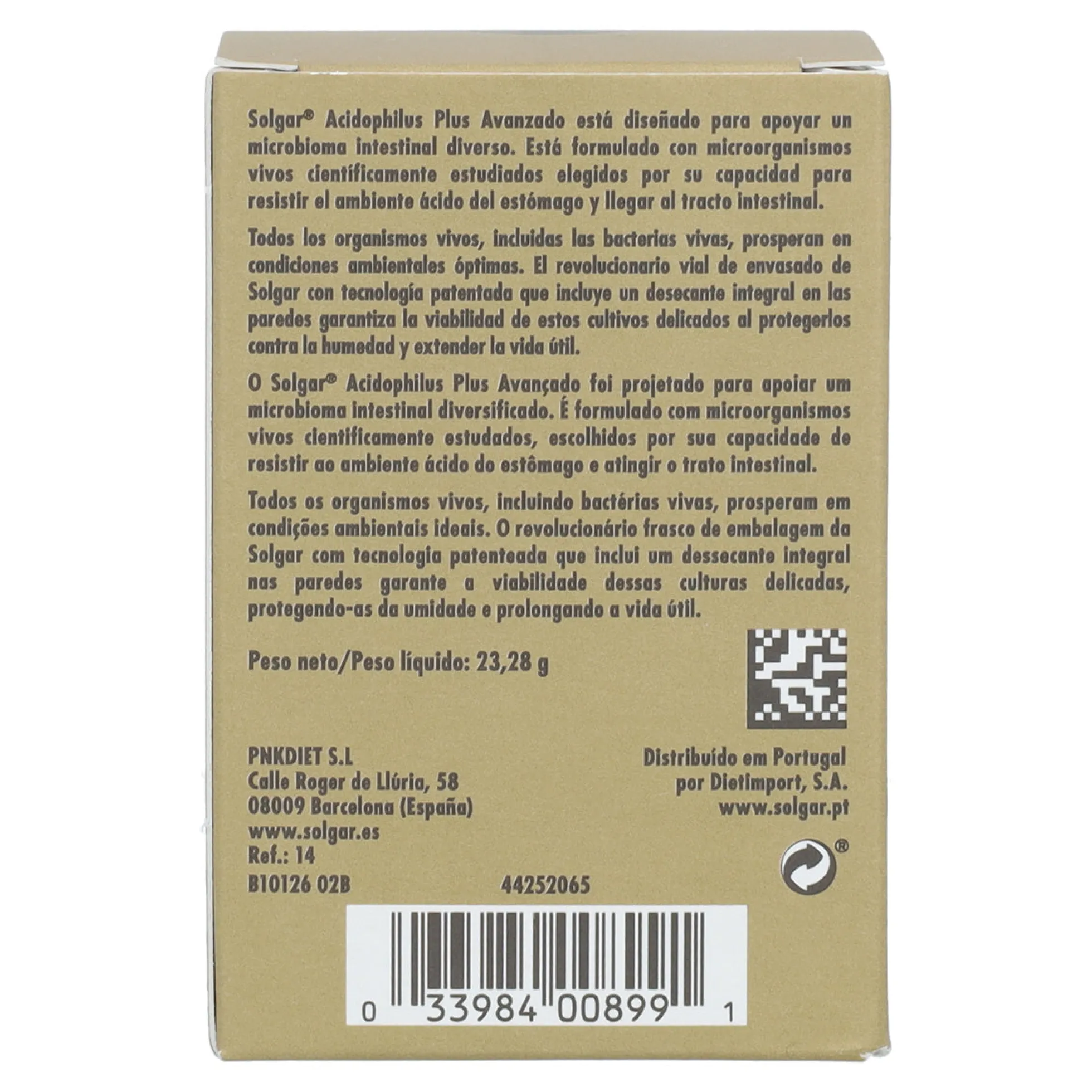 Pack 2x Acidophilus plus avanzado Solgar 60 cápsulas vegetales