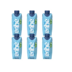 Pack x6 Agua en Cartón Aqualy 330 ml.