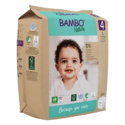 Pack 6 x Bambo Nature pañales T4 (7-14kg) 24 uds