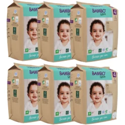 Pack 6 x Bambo Nature pañales T4 (7-14kg) 24 uds