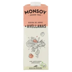 Pack 6 x Bebida Arroz y Avellanas BIO Monsoy 1L