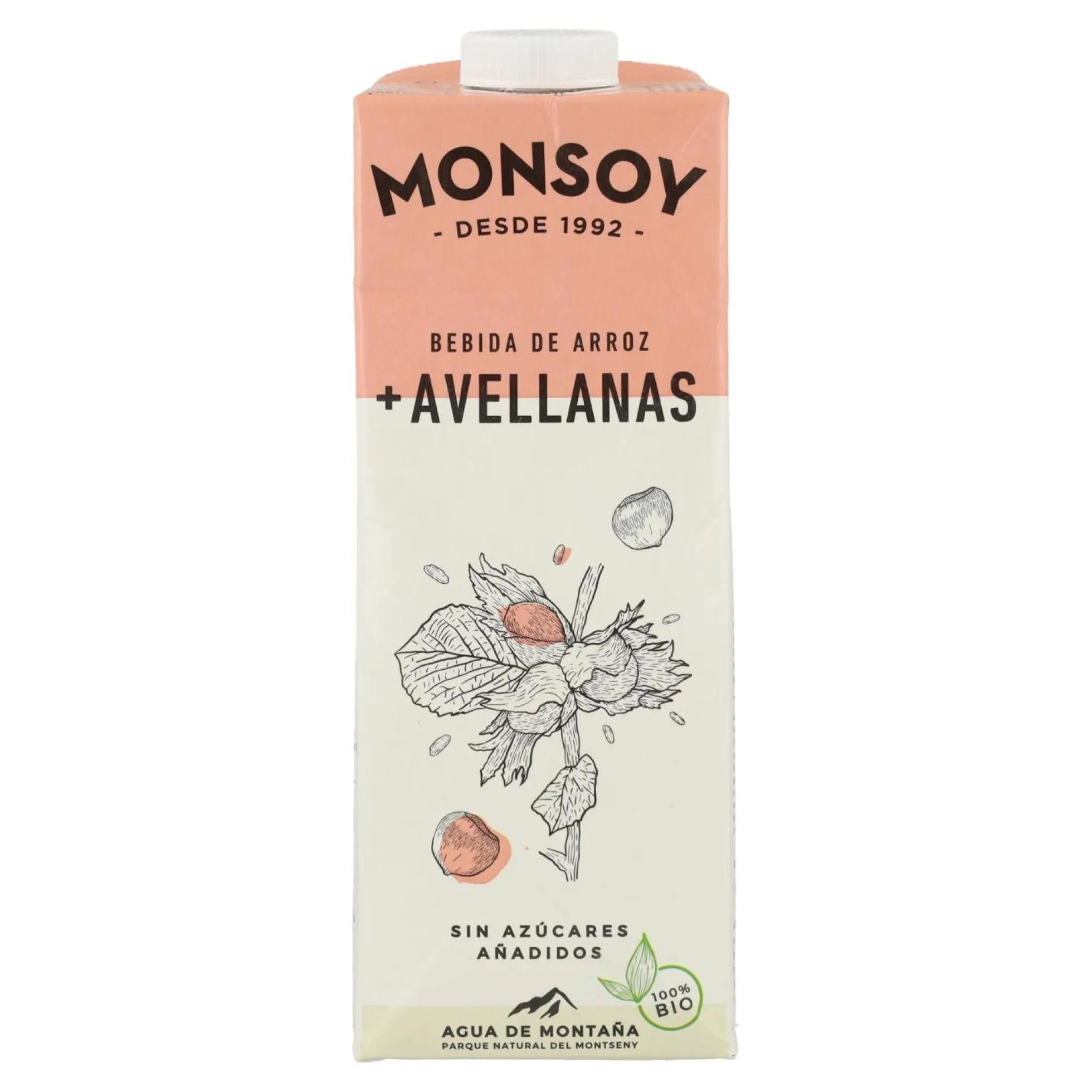 Pack 6 x Bebida Arroz y Avellanas BIO Monsoy 1L
